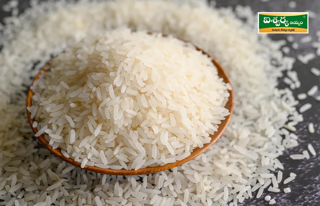 Freshly Milled New White Rice in a Bowl