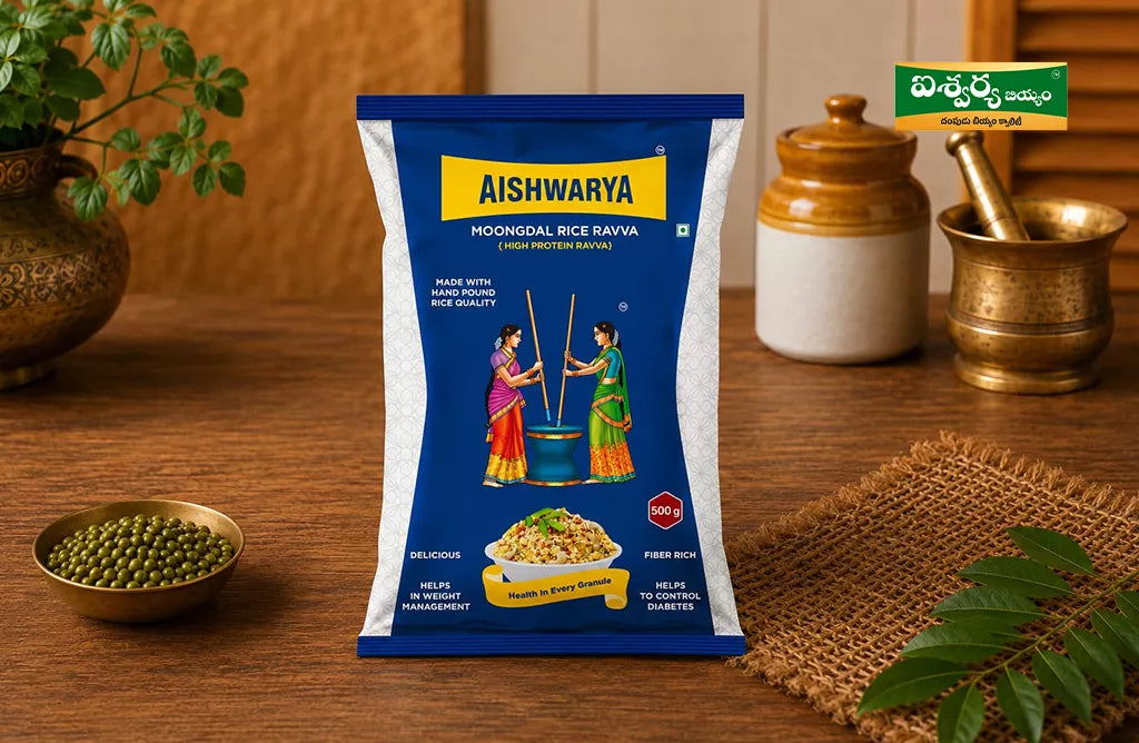 Aishwarya Moong Dal Rice Ravva for Healthy Daily Cooking
