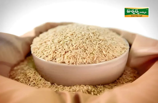 Bowl of Hand-Pound Rice in a Paper-Wrapped Bag