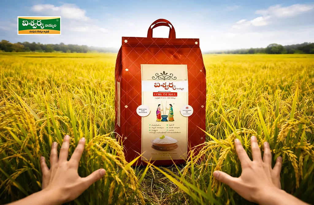 Premium Low GI Rice in Field for Steady Blood Sugar Management