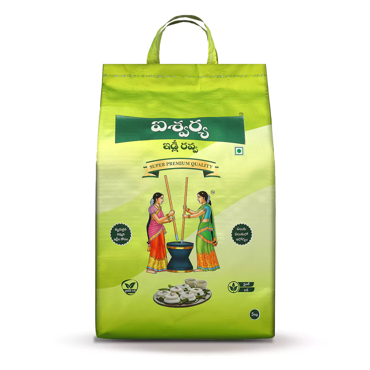 Mota Ravva Stone-Ground Coarse Idly Ravva for Fluffy, Soft Idlis – Sri Aishwarya Foods